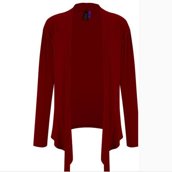 

женского элегантный solid color cardigans женщина моды тонкий нерегулярных кофты дама высокого качество сыпучие пальто для женщин, Black;brown