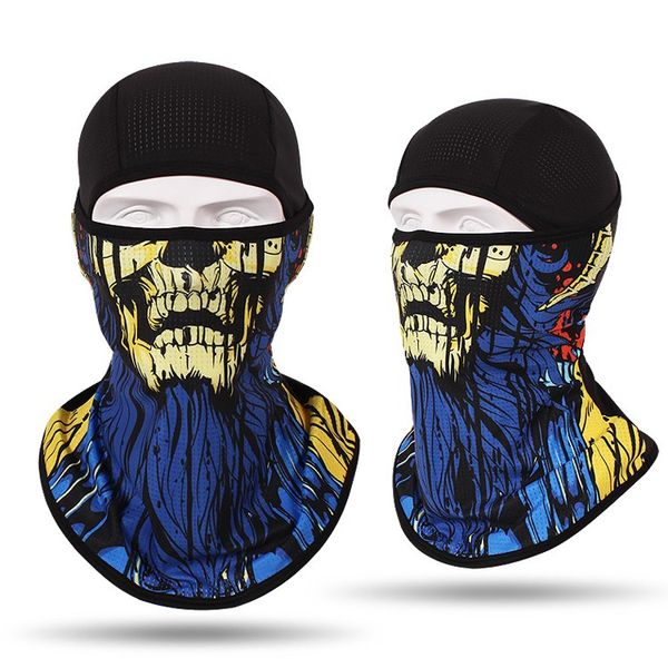 

fashion couple seamless novel shape riding windproof sunscreen novel shape mask, Black