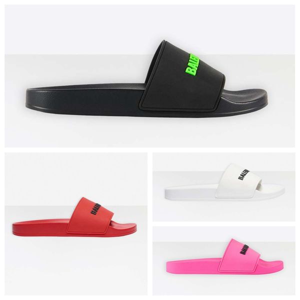 

paris sliders mens/womens summer sandals beach slippers ladies flip flops loafers black white red green slides shoes eu:35-45