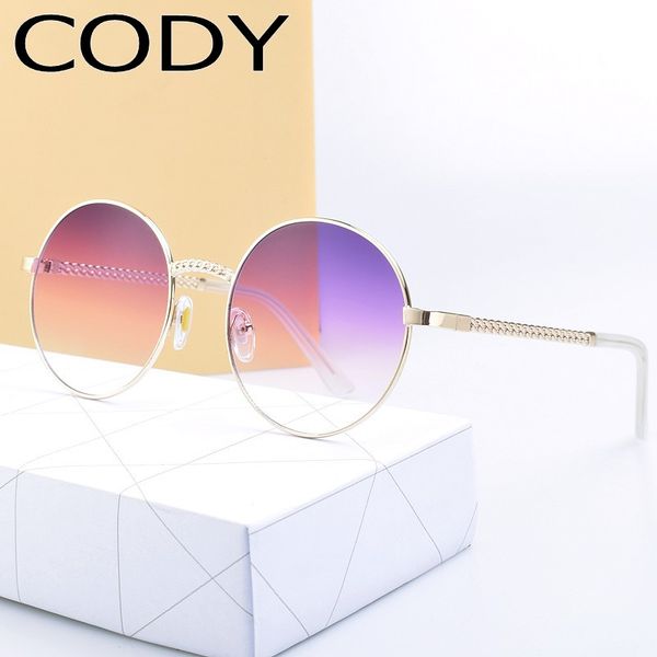 

q2030 round sunglasses women men design vintage alloy frame punk sun glasses lady female glasses uv400, White;black