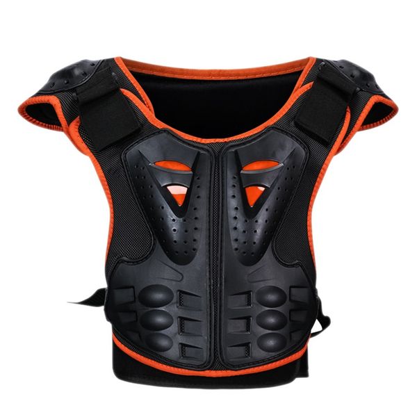 

back support designed children reflective high intensity back&chest protector shockproof breathable detachable changable protection, Black;blue