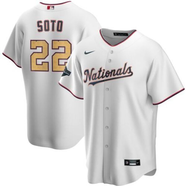 

дешевые гражданам juan soto white / gold 2020 gold программа mens прошитой xs-6xl бейсбола трикотажных изделий, Gray