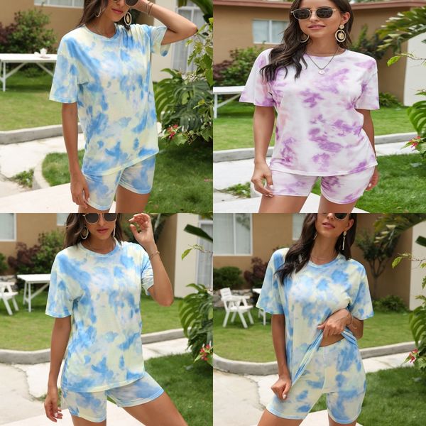 

autumn fashion new women's suit cotton letter pattern casual sports suit short t-shirt long section tights#421, Gray