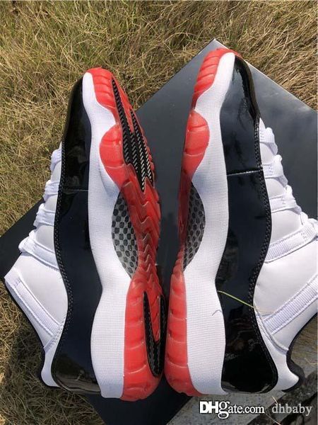 

2020 air authentic 11 low white bred basketball shoes 11s men black true red retro athletic sneakers with box av2187-160