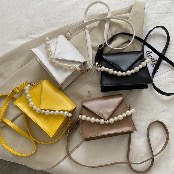 

designer female bag 2020 new trendy fashion all-match bead string messenger small fresh one-shoulder handbag