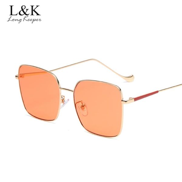 

retro big square sunglasses men women metal frame ocean lens sun glasses driving shades for ladies uv400 lentes de sol mujer, White;black