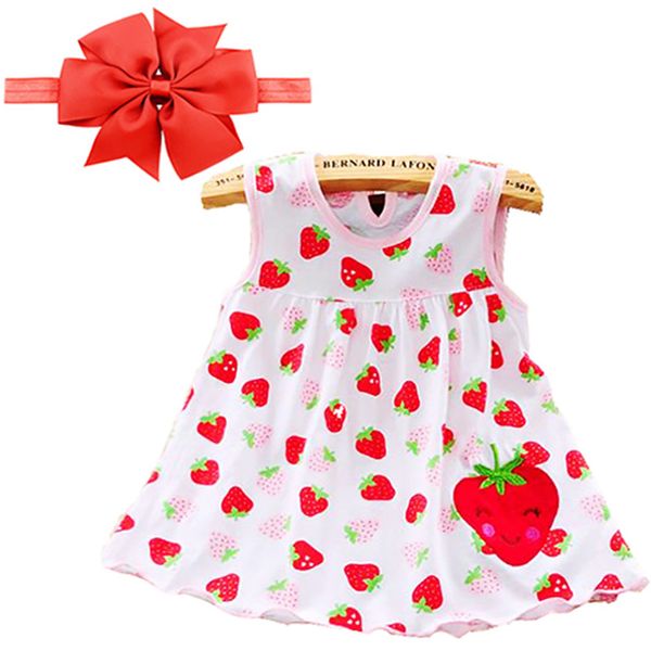 

special offer 1pcs 2020 baby girl dress summer girls style summer infantile baby girl clothes flower style dress, White