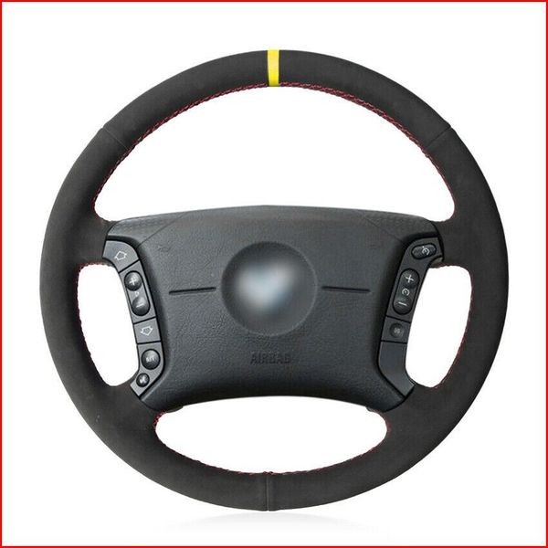 

custom made anti slip black suede hand sew steering wheel cover for bmw e36 1995-1997 e46 1998-2004 x3