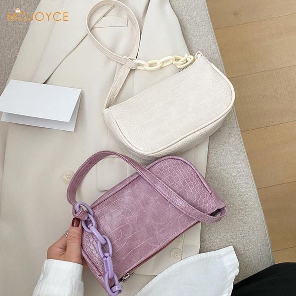 

women casual shoulder messenger bags pu leather pure color chain tote purses youth ladies simple versatile bag