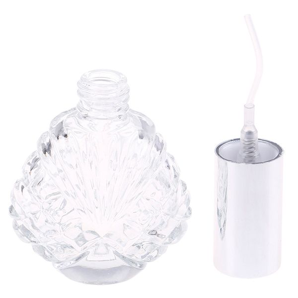 

storage bottles & jars 15ml steamed head empty cosmetic container glass refillable with brush nail polish bottle transparent