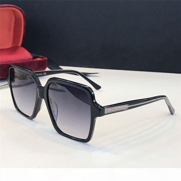 

new fashion designer women sunglasses 0375 square frame simple popular selling style uv400 protection eyewear, White;black