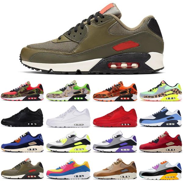 

nike air max airmax дешевая утка камуфляжа 90 90s мужчины женщины кроссовки тройной черный оранжевый зеленый unc открытый мужские женские тр
