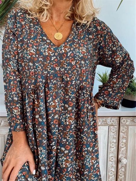 

2020 новый напечатанный модно основывая v-образным вырезом для женщин 2020 платье новый напечатанный модное платье v-образным вырезом пассив, Black;gray