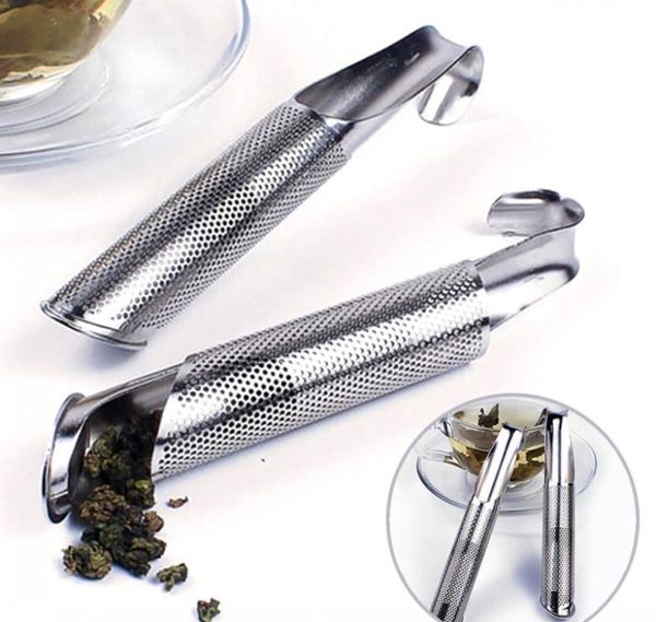 

stainless steel tea infuser creative pipe design metal tea strainer for mug fancy filter for puer tea herb teas tools accessories trustbde y