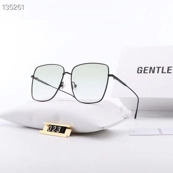 

new limted edition fashion men women metal vintage sunglasses fashion style square frameless lens original box and case