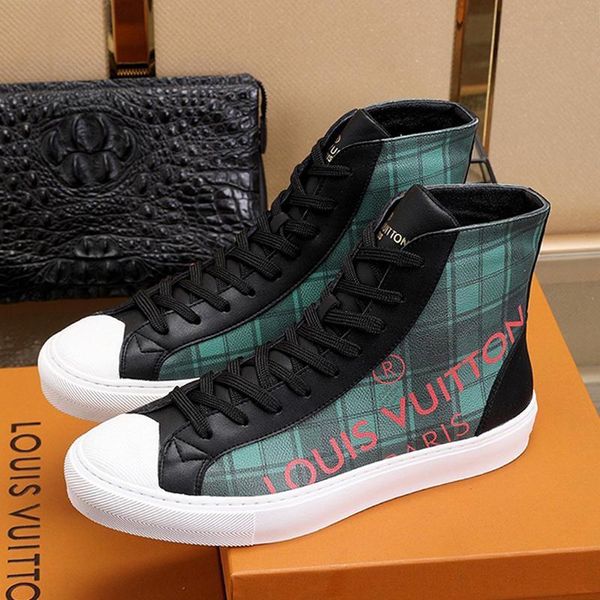 

new mens shoes sneakers flats fashion boots luxury casual men shoes high -comfortable casual chaussures pour hommes men, Black