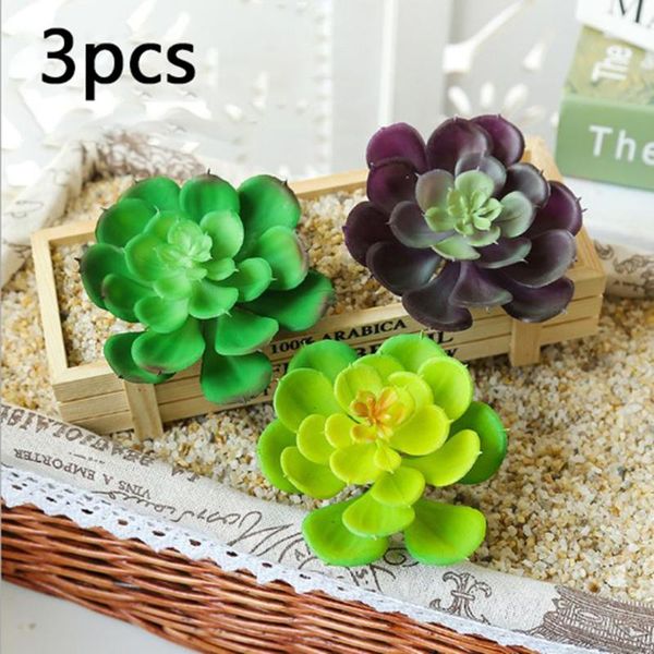

3pcs simulation of succulent little baolian plants, creative flower arrangemt simulation succulent plant kit for parties