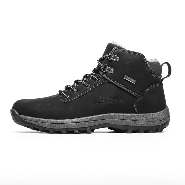 

new hiking shoes autumn winter men waterproof wool lining warm anti-skid high sneakers male camping climbing trekking boots