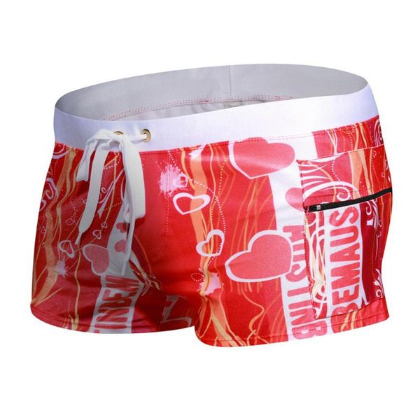 

men's swimming pants colorful print swimming underwear bodybuild gradient trunks beach shorts boxer for man