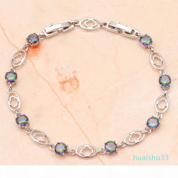 

дизайнер-brand посеребренной свадьбы шарм браслеты круглые несколько циркона женщины ювелирных изделия циркония популярных онлайн tb598, Black