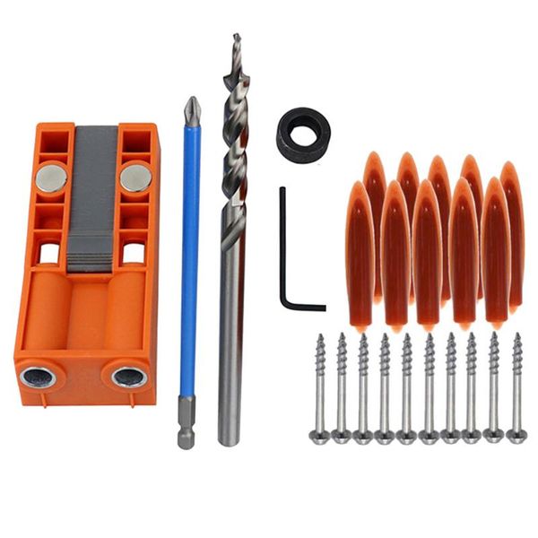 

drill guide set woodworking hole puncher drilling inclined hole jig locator diy tool lsf99