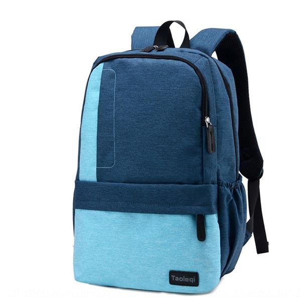 

gebal new canvas men's shoulder bag canvas casual color contrast student backpack large capacity outdoor backpack multifunctional shoul