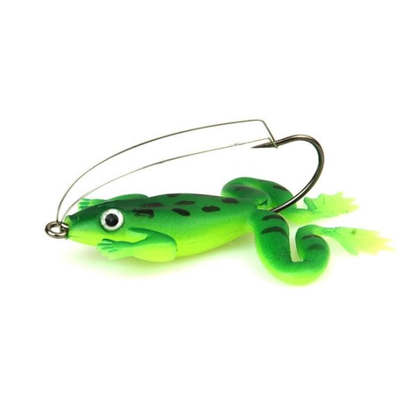 

1pcs/lot frog lure 6cm 5.2g fishing lure silicone soft frog bait artificial swimbait with hook pesca fishing tackle