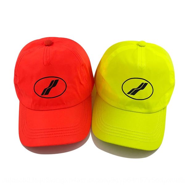 

new reflective korean green fluorescent women's orange luminous ss baseball luminous baseball cap printingreflective cap, Blue;gray