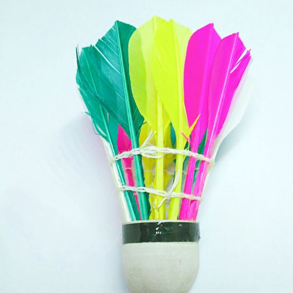 

colorful 12-pack foam ball head wool ball badminton school sports supplies badminton