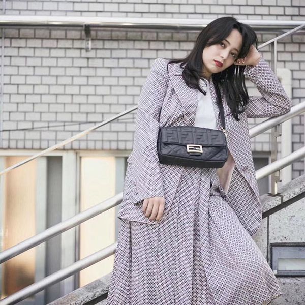 

2020 f f new baguette bag embossed flip cover all-match fashionable leather handbags cowhide single shoulder portable diagonal bag