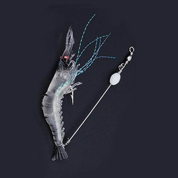

soft simulation prawn shrimp fishing floating shaped lure hook bait bionic artificial shrimp lures with hook 10pcs90mm 7g
