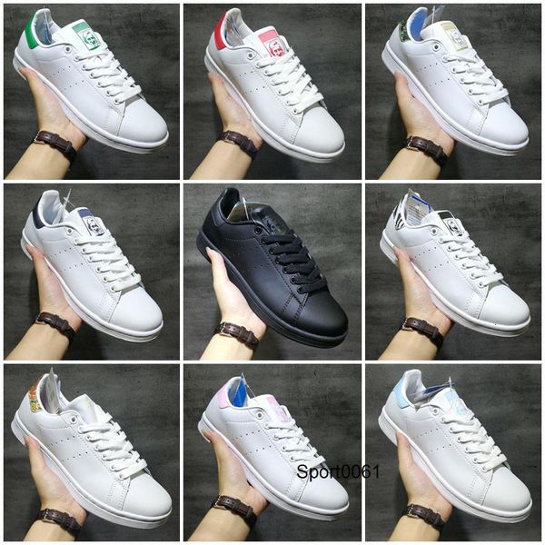 

новый кузнец дети мужчины женщины квартиры тапки зеленый черный белый синий красный радуга стан мужская мода кожа для обуви открытый обувь, Black