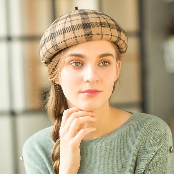 

wool beret wool beret, Blue;gray