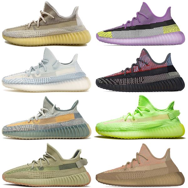 

luxury kanye west running shoes mens abez womens yeehu gid glow sulfur eliada yecheil cloud white sports mens trainers sneakers size 13