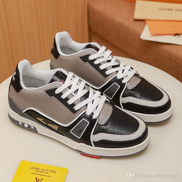 

2020q official website new luxury men's casual fashion shoes, outdoor travel sneakers, fast delivery original box packagin, Black