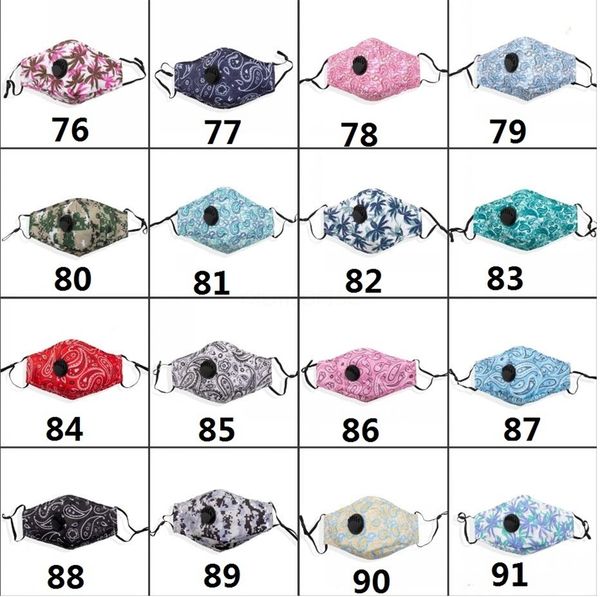 

summer fashion women designer mask face masks 4-layer earloop reusable washable protective dustproof cotton cloth mouth masks fy004#227, Black