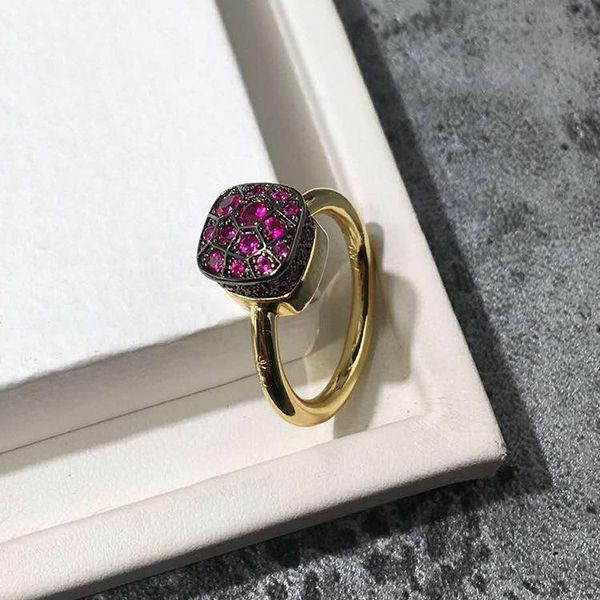 

2018 luxury женский девушка кристалл cz камень кольцо белый синий фиолетовый зеленый обручальные кольца promise обручальное кольцо рождестве, Silver