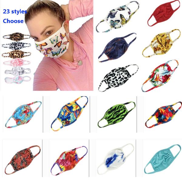

women men 3d printed design face masks fashion dustproof uv protection outdoor cold-proof skin-friendly washable breathable mask hh9-3177