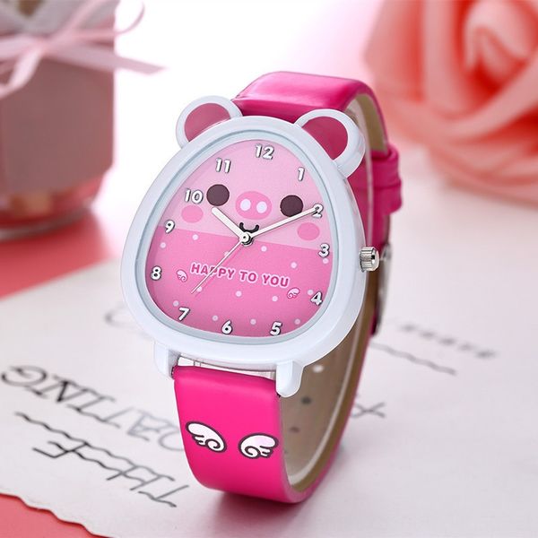 

children's cartoon cute waterproof quartz pupil girl's watch children's watch multi-color selection, Blue
