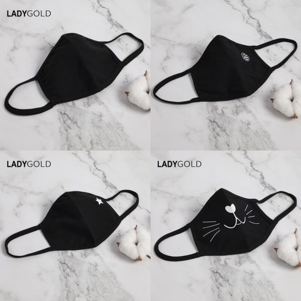 

fa mask disposable 3 layers earloop anti-dust fa masks mout masks wit box boy mask sipping wit in 12-24 ours#552, Black