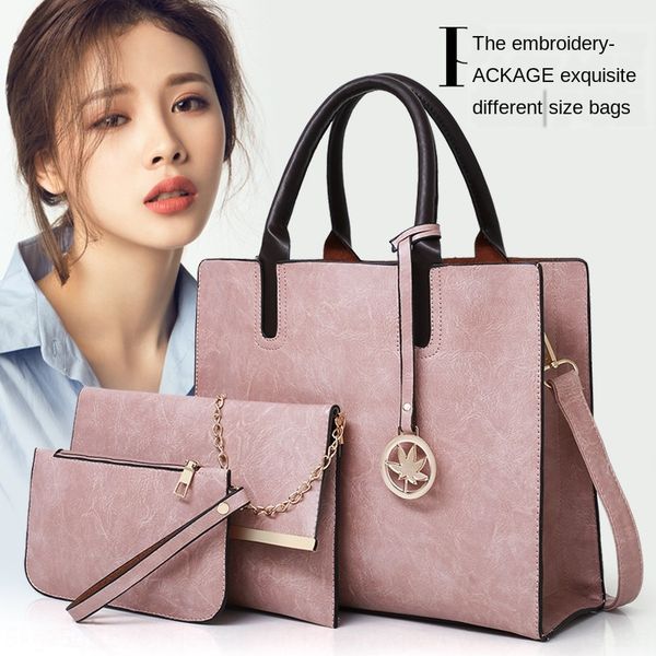 

big women 2019 new mother and child big women's 2019 s new fashion trend pu women's bag korean style simple bag