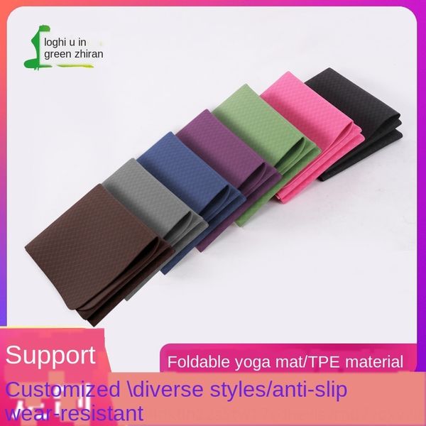 

rfxs0 4mm convenient fitness anti-skid sports tpe erial durable 4mm gymnastics convenient folding fitness anti-skid sports mat tpe material