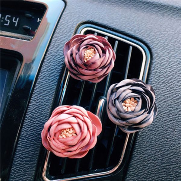 Araba Parfüm Hava Firar spreyi Klip Lale Çiçek Parfüm Otomobil İç Çıkışı Dekorasyon Aksesuar Süs Yayıcı süsleme Gif