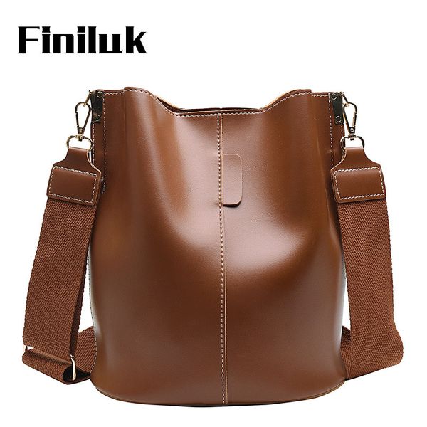 

finiluk designer bucket bags large capacity crossbody bag fashion wide strap shoulder bags women handbag leather bia317 pm40
