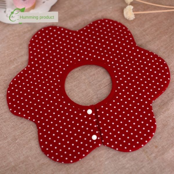 

0 rotating petal circle hexagonal star type saliva towel baby cotton saliva towel multifunctional waterproof bib