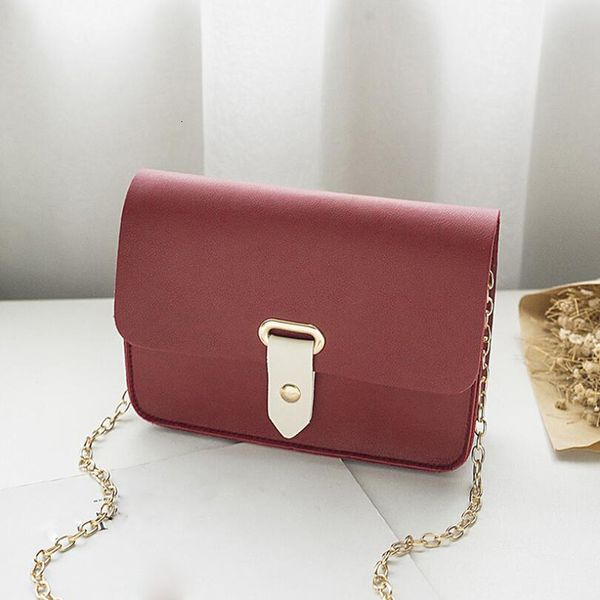 

1pc fashion solid color women shoulder bag buckle small tote bag ladies crossbody messenger bag women bags