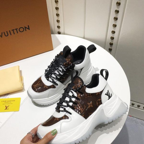 

designer luxury women's casual fashion shoes, women's outdoor casual shoes, leather material, original box 016, Black