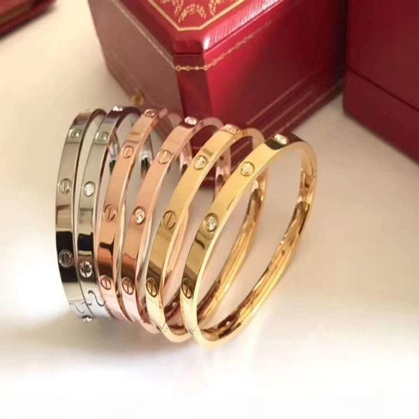 

l love luxury design bracelet gaoping titanium steel bracelet for couples bracelet provide box fashion jewellery supply, Black