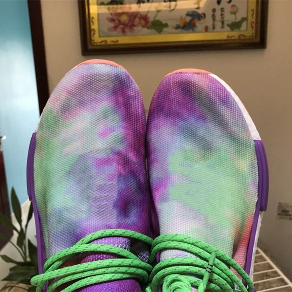 

low selling pharrell holi festival chalk coral ac7034 casual men women shoes designer fashion shoes women ing, Black