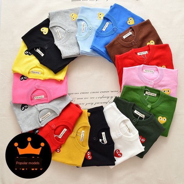 

invnu 2019 children's clothing new men's and women's coat sweater children's clothing sweater thin cardigan pure cotton, Blue